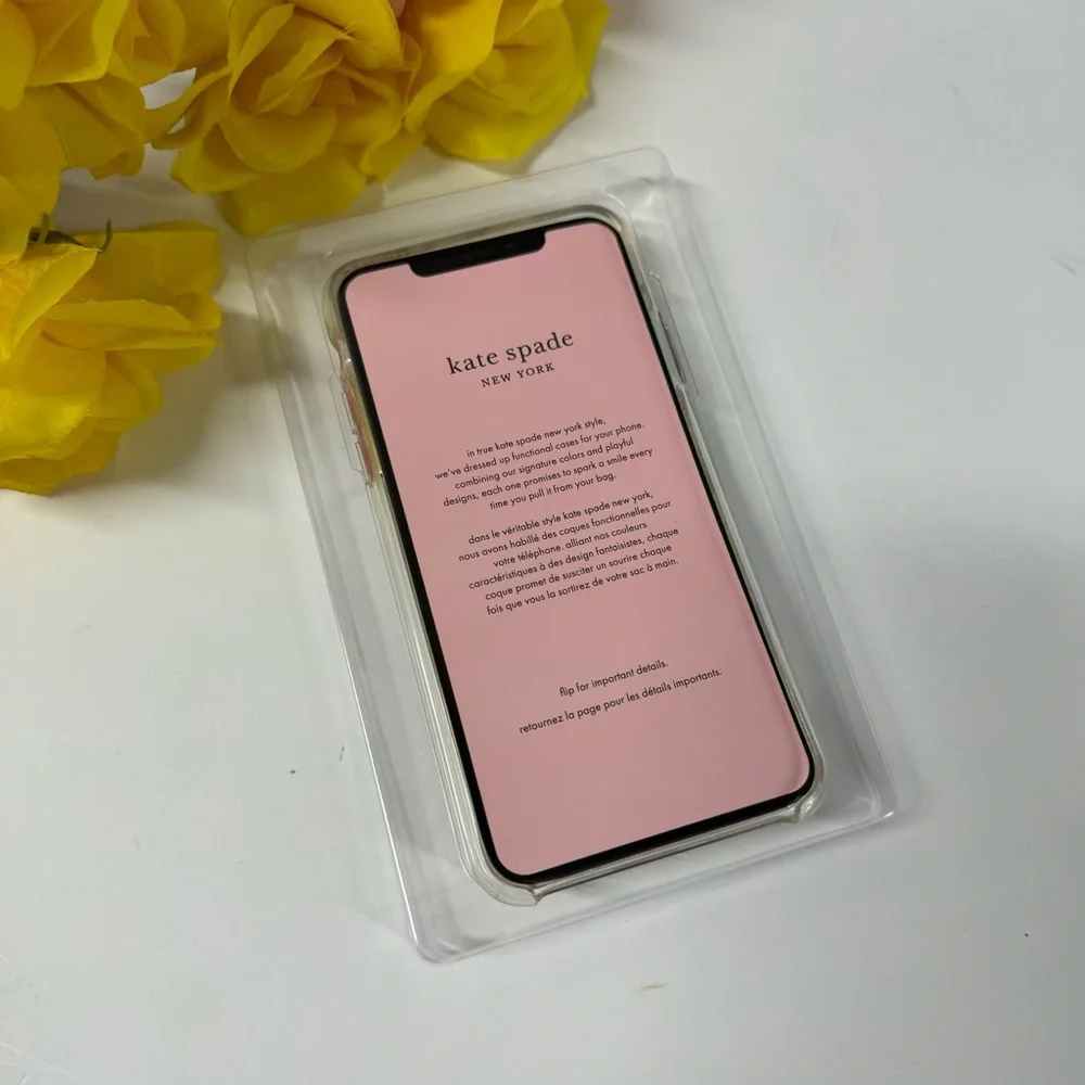 ♠️SALE KATE SPADE FLORAL CRYSTAL PHONE CASE